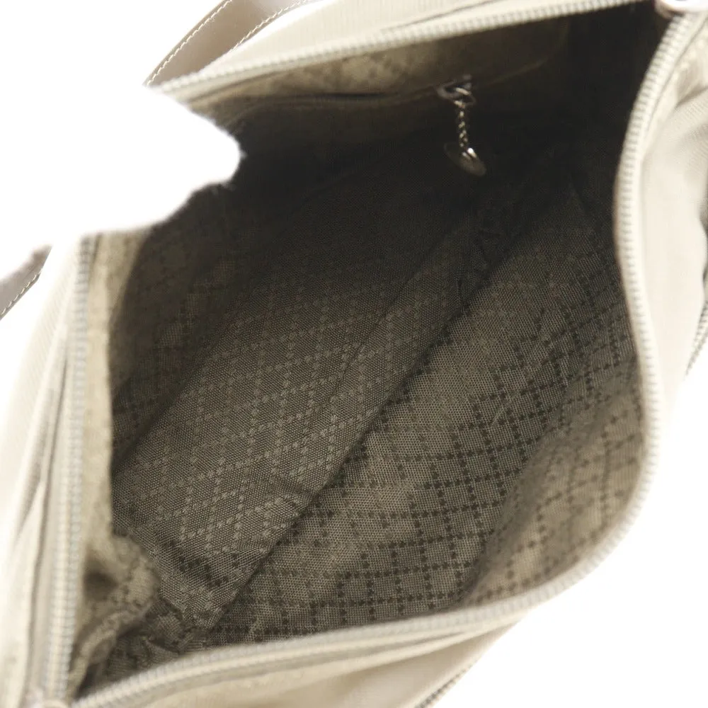 GUCCI Shoulder Bag 000.2404.0509 Nylon canvas khaki 2WAY Bamboo one belt Women Used
