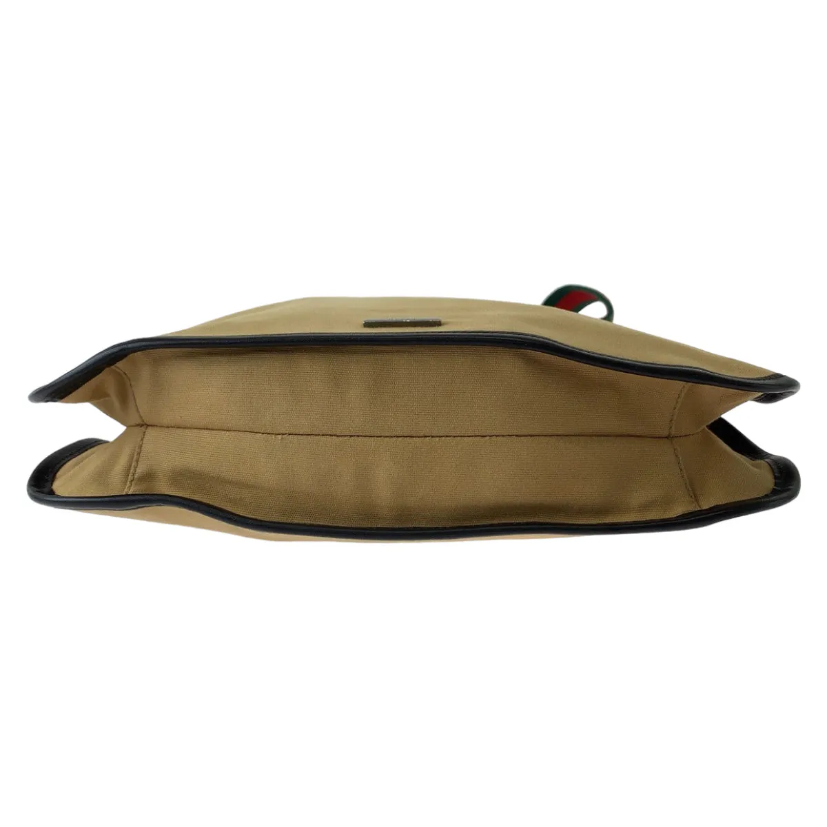 GUCCI Shoulder Bag 001 4321 canvas Beige Red Green SilverMetal Hobo One Shoulder Bag Sherry line Women Used