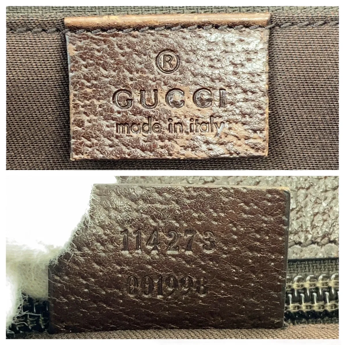GUCCI Shoulder Bag 114273 GG canvas, leather Beige Brown SilverMetal Crossbody Shoulder Bag Women Used