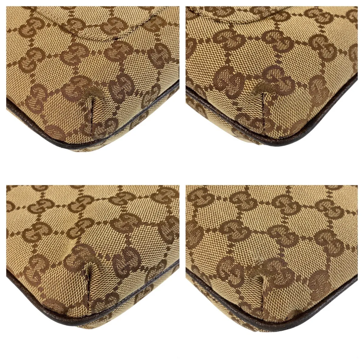 GUCCI Shoulder Bag 122793 GG canvas Brown beige Crossbody Shoulder Bag Messenger Bag Women Used