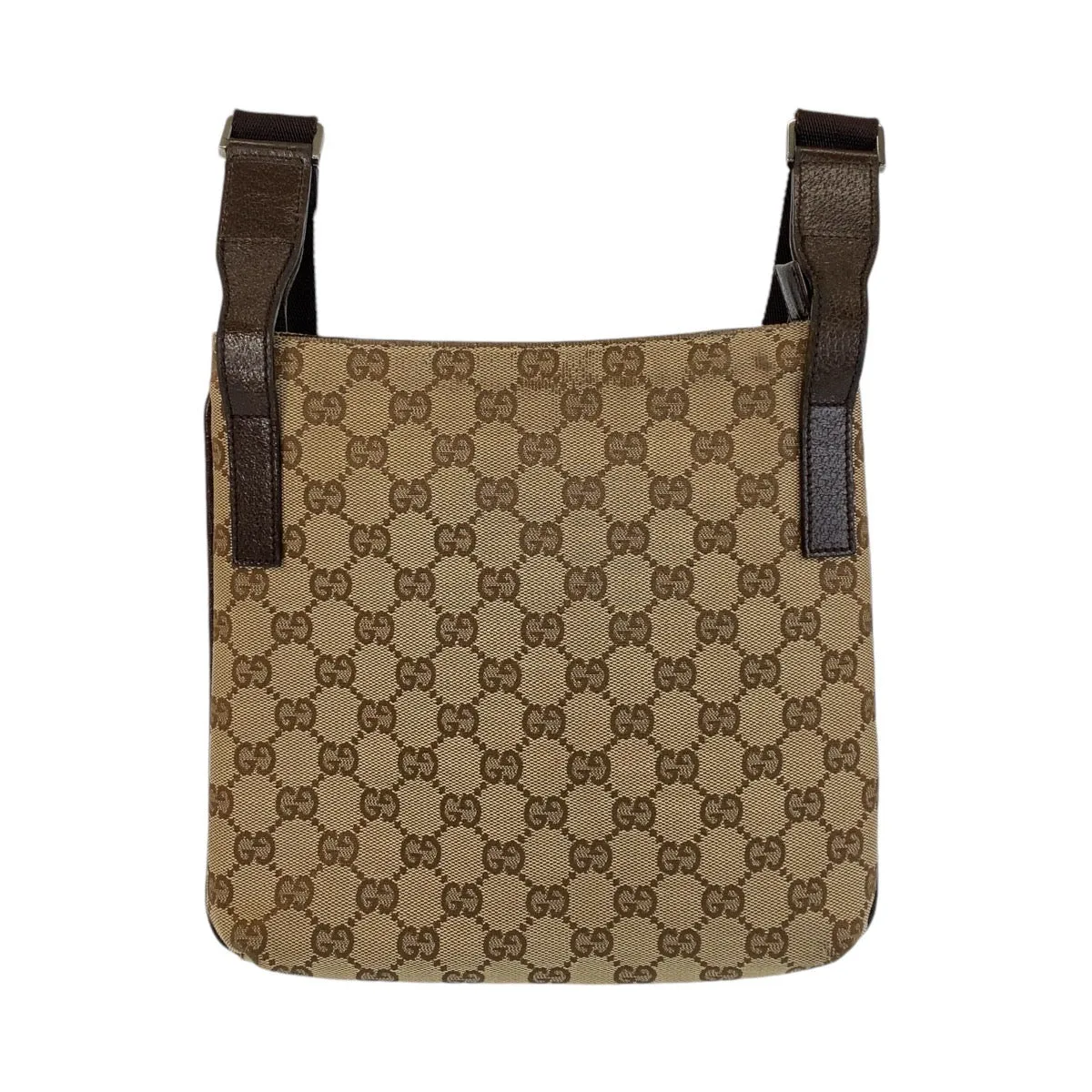 GUCCI Shoulder Bag 122793 GG canvas Brown beige Crossbody Shoulder Bag Messenger Bag Women Used