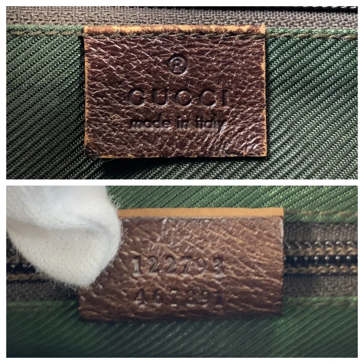 GUCCI Shoulder Bag 122793 GG canvas Brown beige Crossbody Shoulder Bag Messenger Bag Women Used
