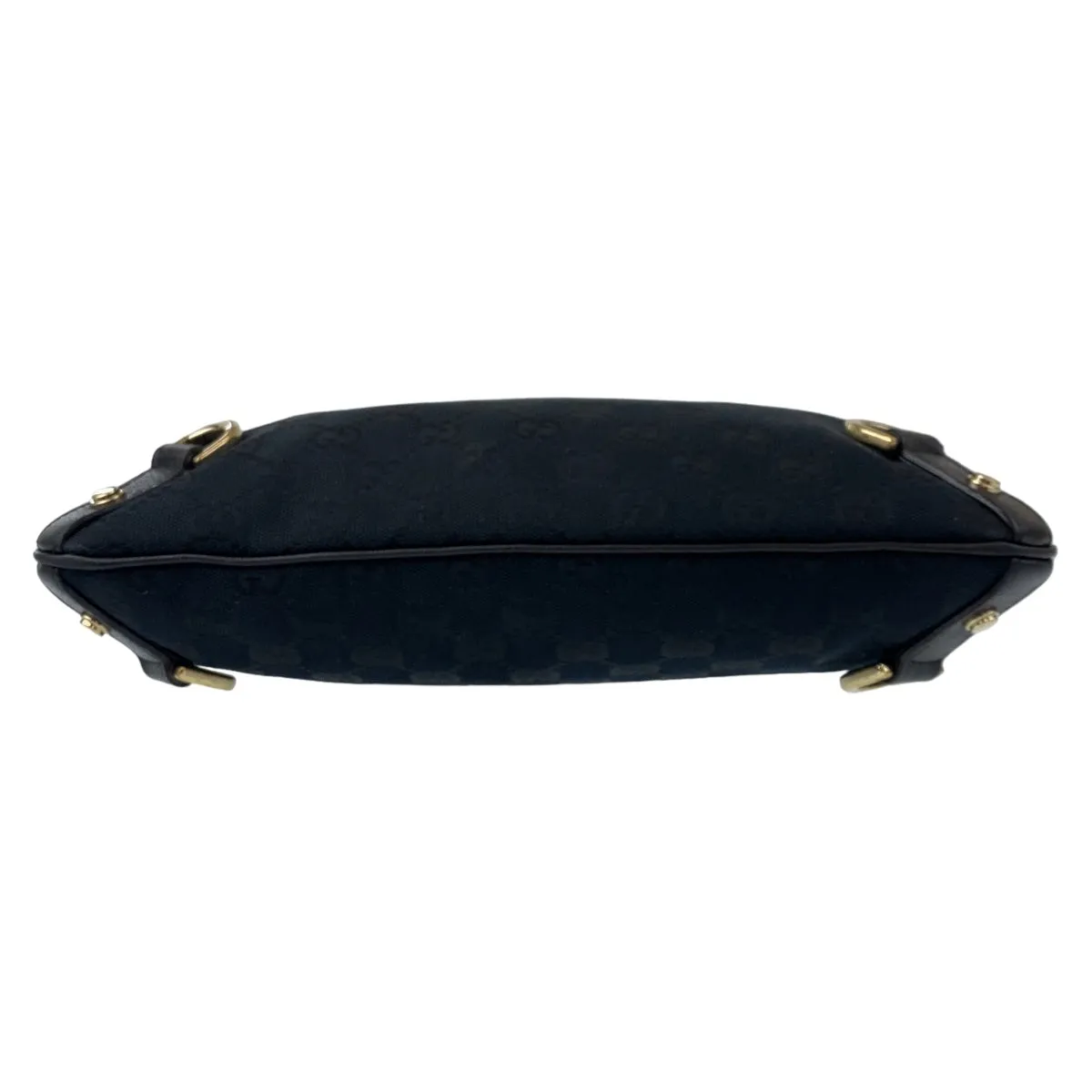 GUCCI Shoulder Bag 131326 GG canvas, leather Black GoldMetal Crossbody Shoulder Bag Messenger Bag Abbey Women Used