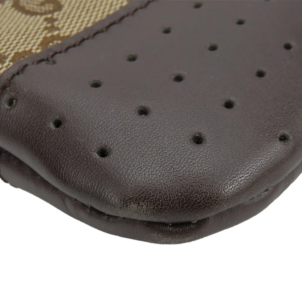 GUCCI Shoulder Bag 145857 GG canvas, perforated leather Brown mens(Unisex) Used