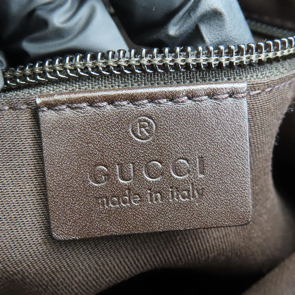 GUCCI Shoulder Bag 145857 GG canvas, perforated leather Brown mens(Unisex) Used
