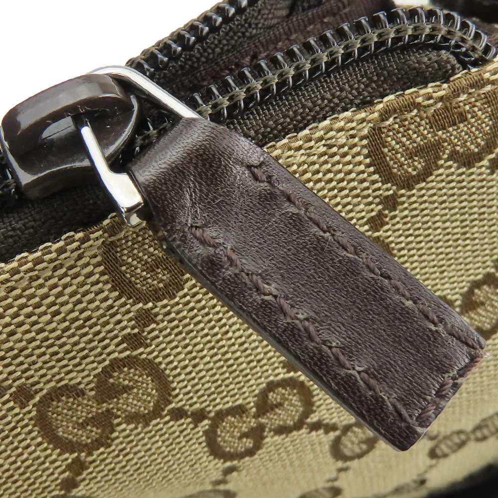GUCCI Shoulder Bag 145857 GG canvas, perforated leather Brown mens(Unisex) Used