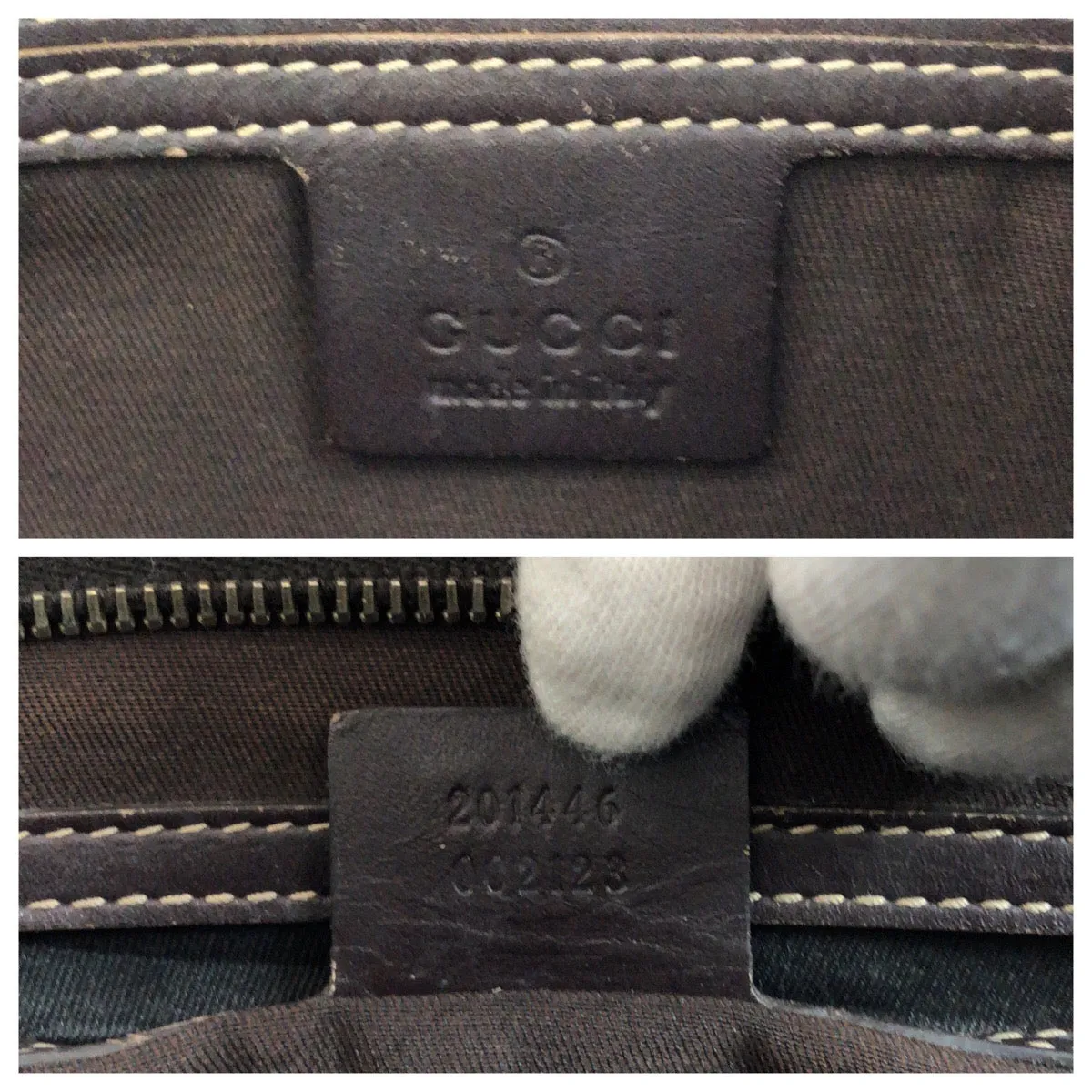 GUCCI Shoulder Bag 201446 GG Supreme Canvas Brown Gold Metal Shoulder Bag Messenger bag mens Used