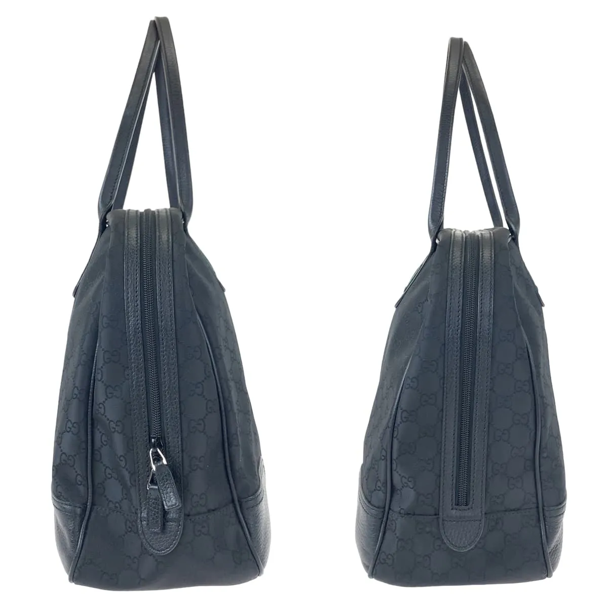 GUCCI Shoulder Bag 293595 Nylon Black black Shoulder Bag Tote Bag Boston Duffel bag Unisex Sherry line GG canvas Women Used