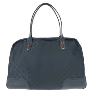 GUCCI Shoulder Bag 293595 Nylon Black black Shoulder Bag Tote Bag Boston Duffel bag Unisex Sherry line GG canvas Women Used