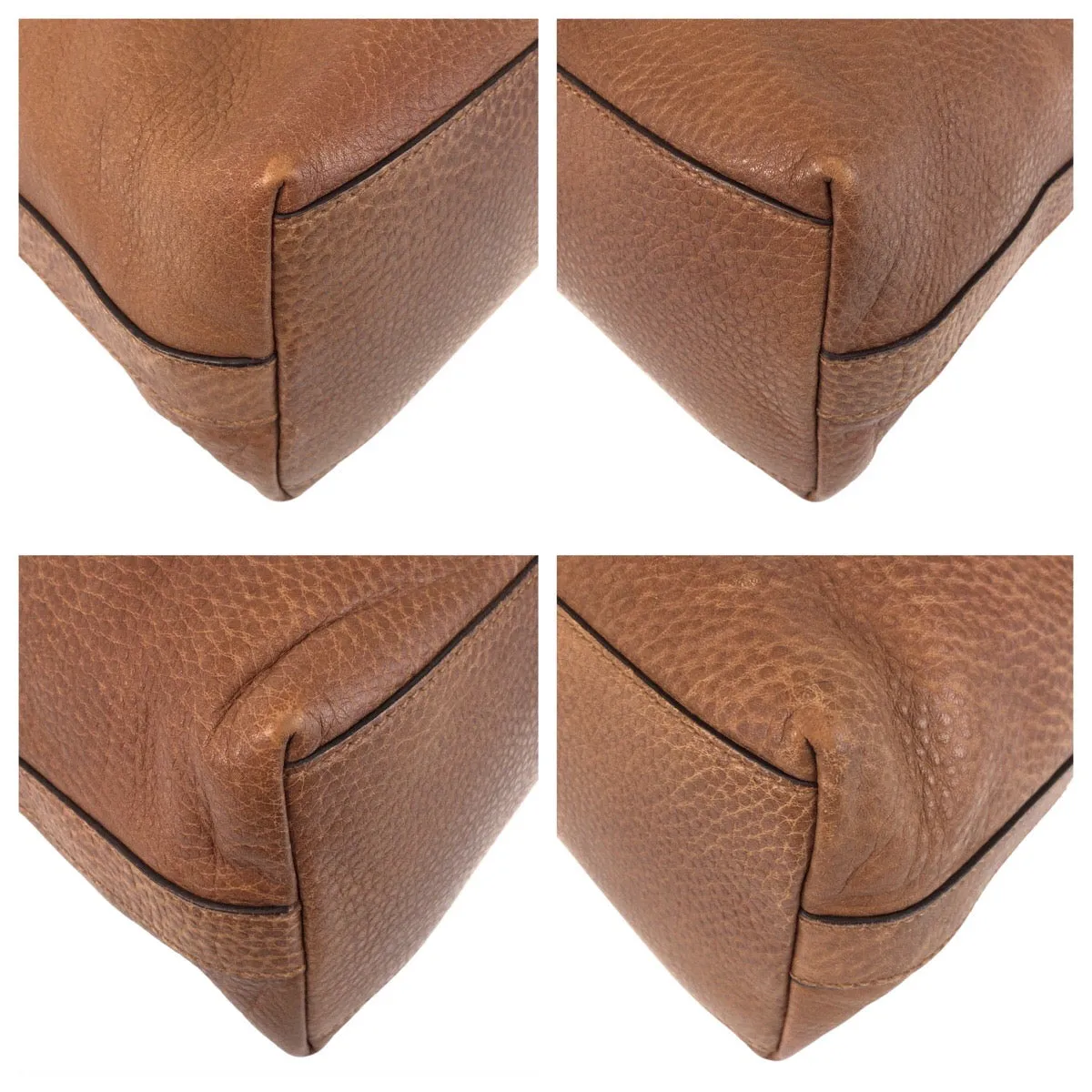 GUCCI Shoulder Bag 326514 leather Brown Shoulder Bag 2way Interlocking Hobo Women Used