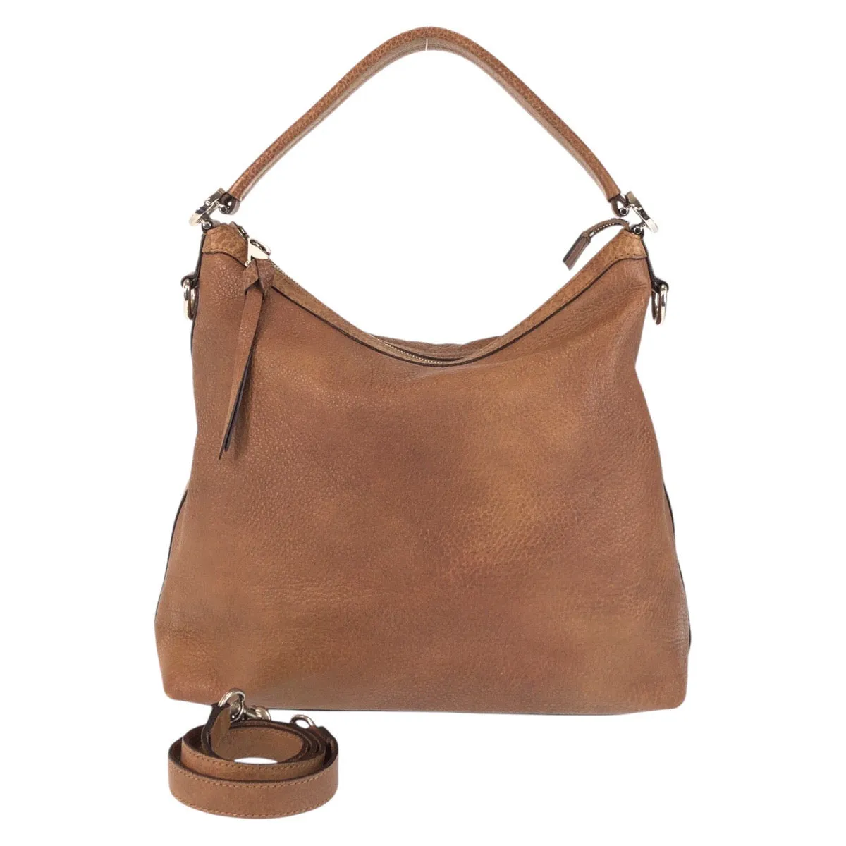 GUCCI Shoulder Bag 326514 leather Brown Shoulder Bag 2way Interlocking Hobo Women Used