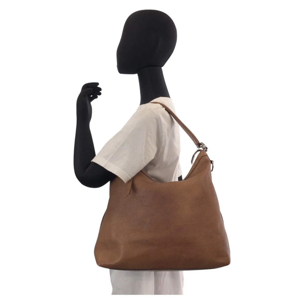 GUCCI Shoulder Bag 326514 leather Brown Shoulder Bag 2way Interlocking Hobo Women Used