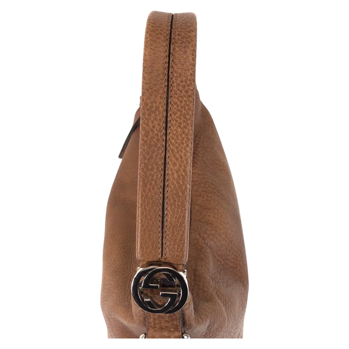 GUCCI Shoulder Bag 326514 leather Brown Shoulder Bag 2way Interlocking Hobo Women Used
