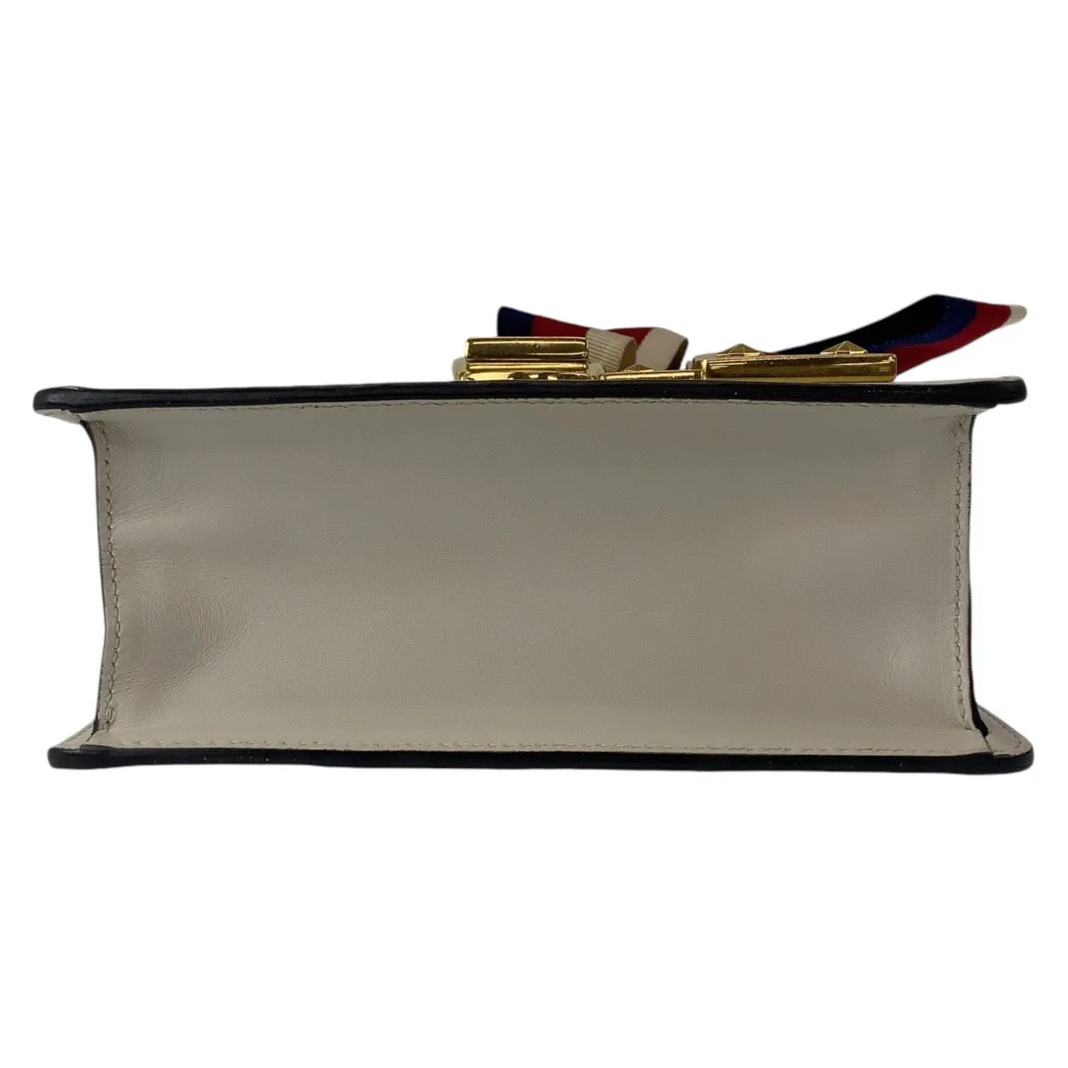 GUCCI Shoulder Bag 431666 leather white Crossbody Shoulder Bag Pochette Sherry line Sylvimini Women Used