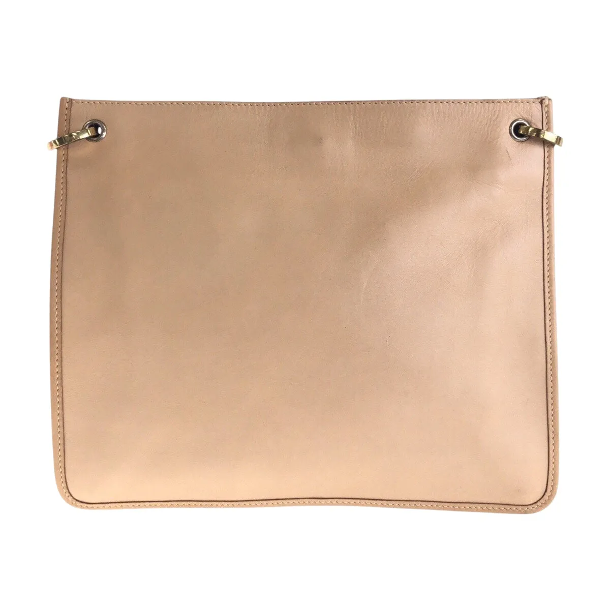 GUCCI Shoulder Bag 91762 leather beige Shoulder Bag pochette Women Used