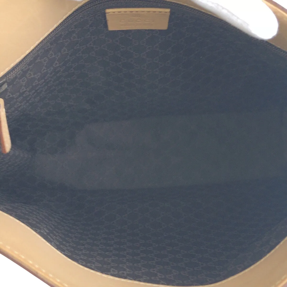 GUCCI Shoulder Bag 91762 leather beige Shoulder Bag pochette Women Used