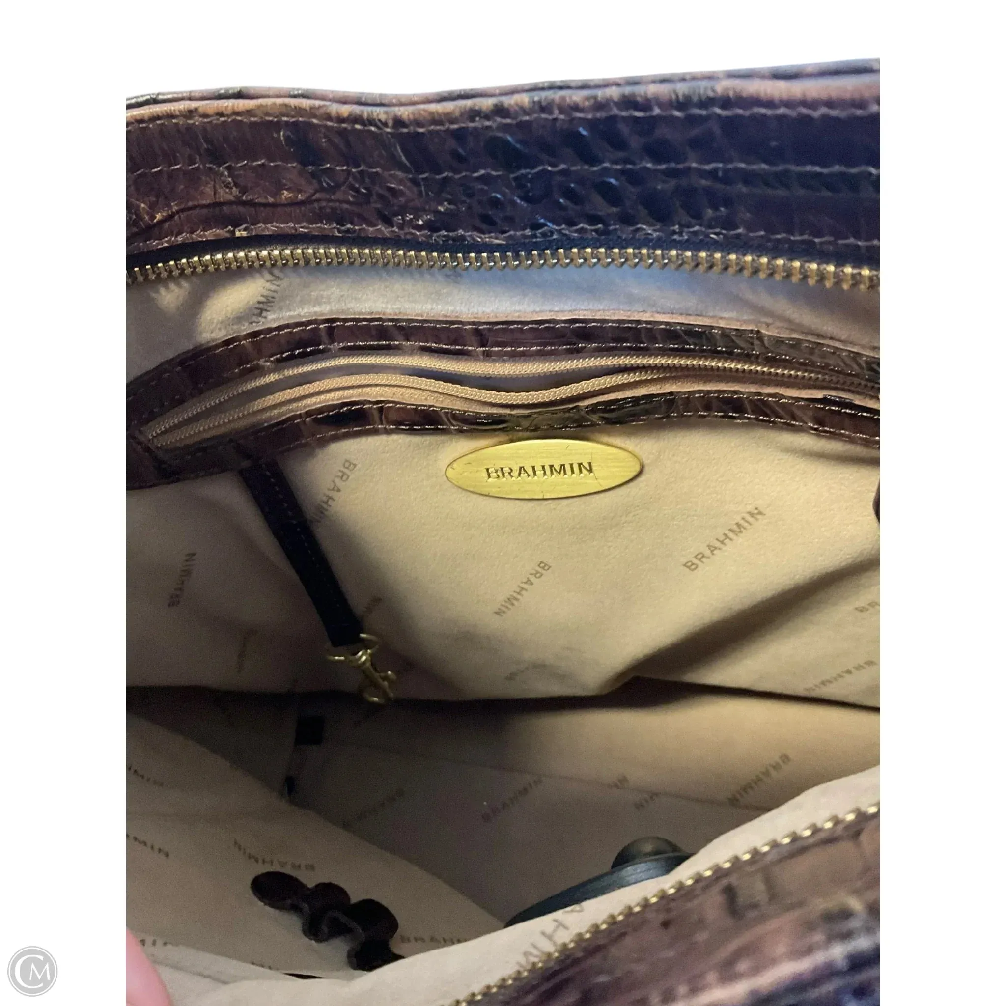 Handbag Designer By Brahmin, Size: Medium