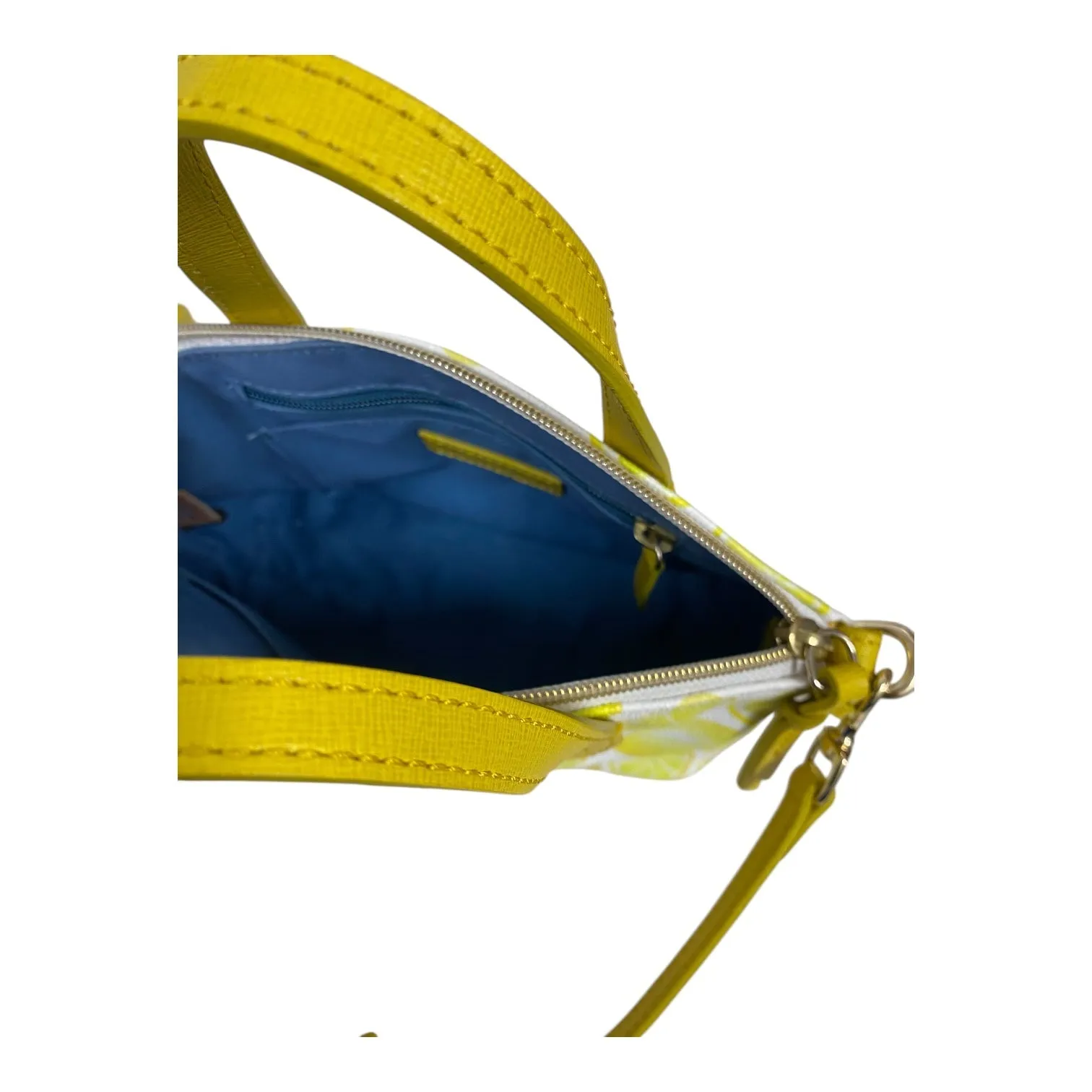 Handbag Designer By Dooney And Bourke In Yellow, Size:Small