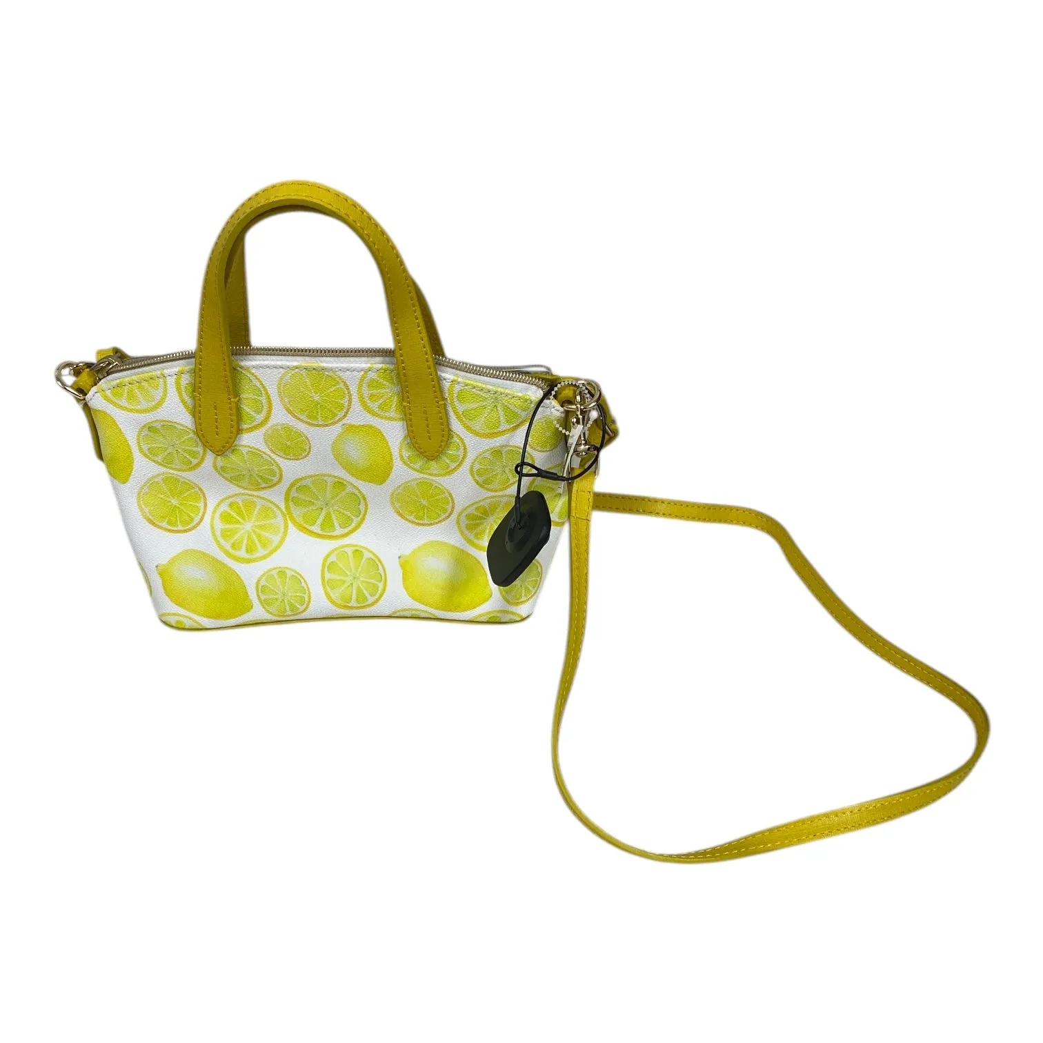 Handbag Designer By Dooney And Bourke In Yellow, Size:Small