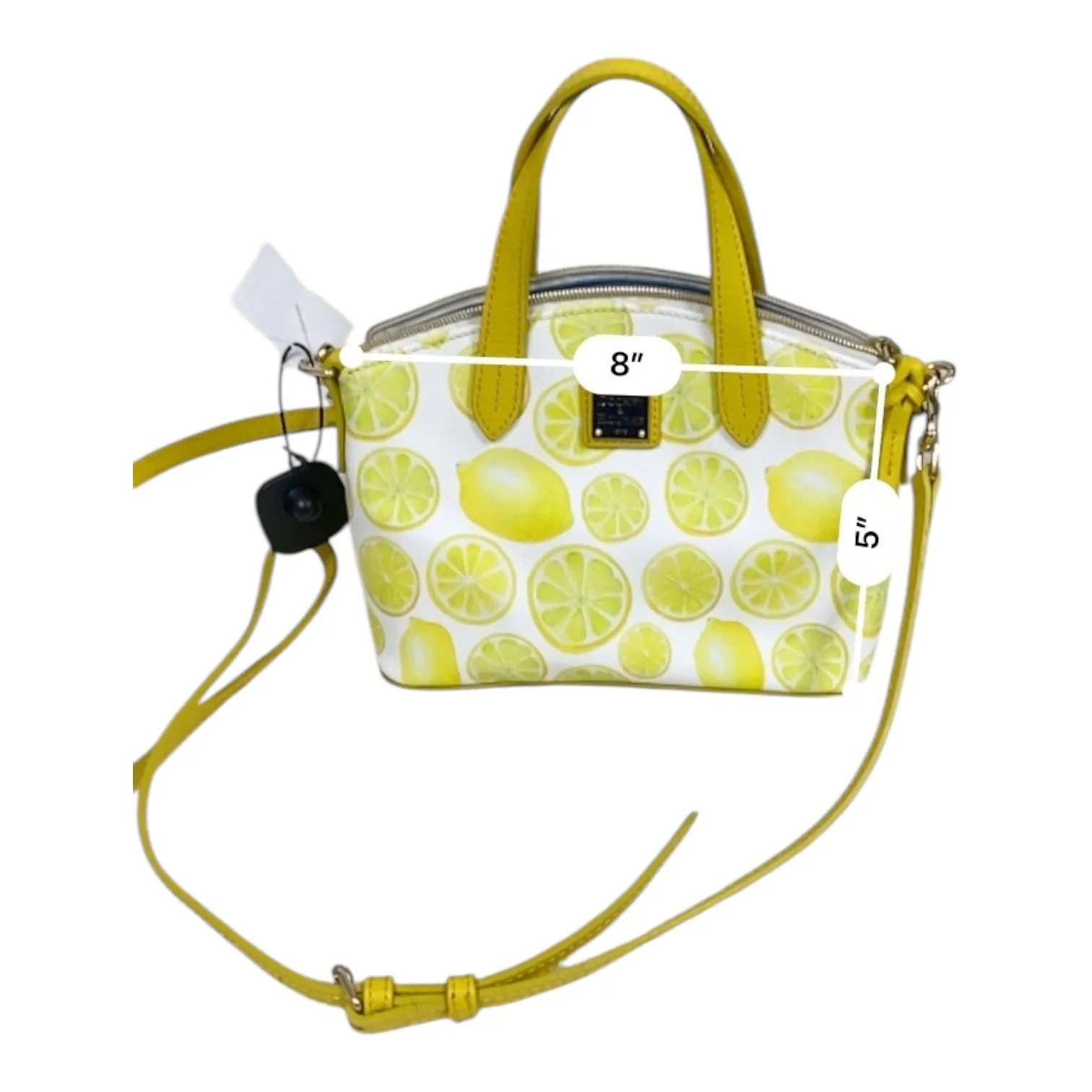 Handbag Designer By Dooney And Bourke In Yellow, Size:Small