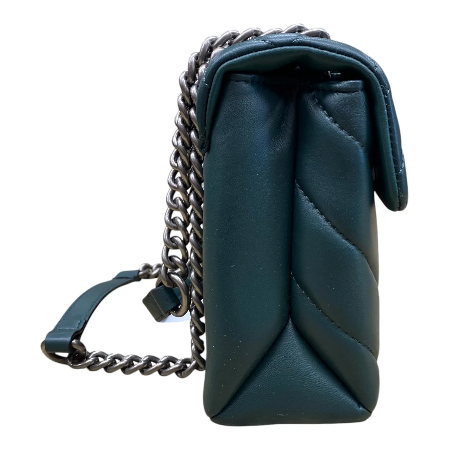 Handbag Designer By Kurt Geiger In Green, Size:Medium