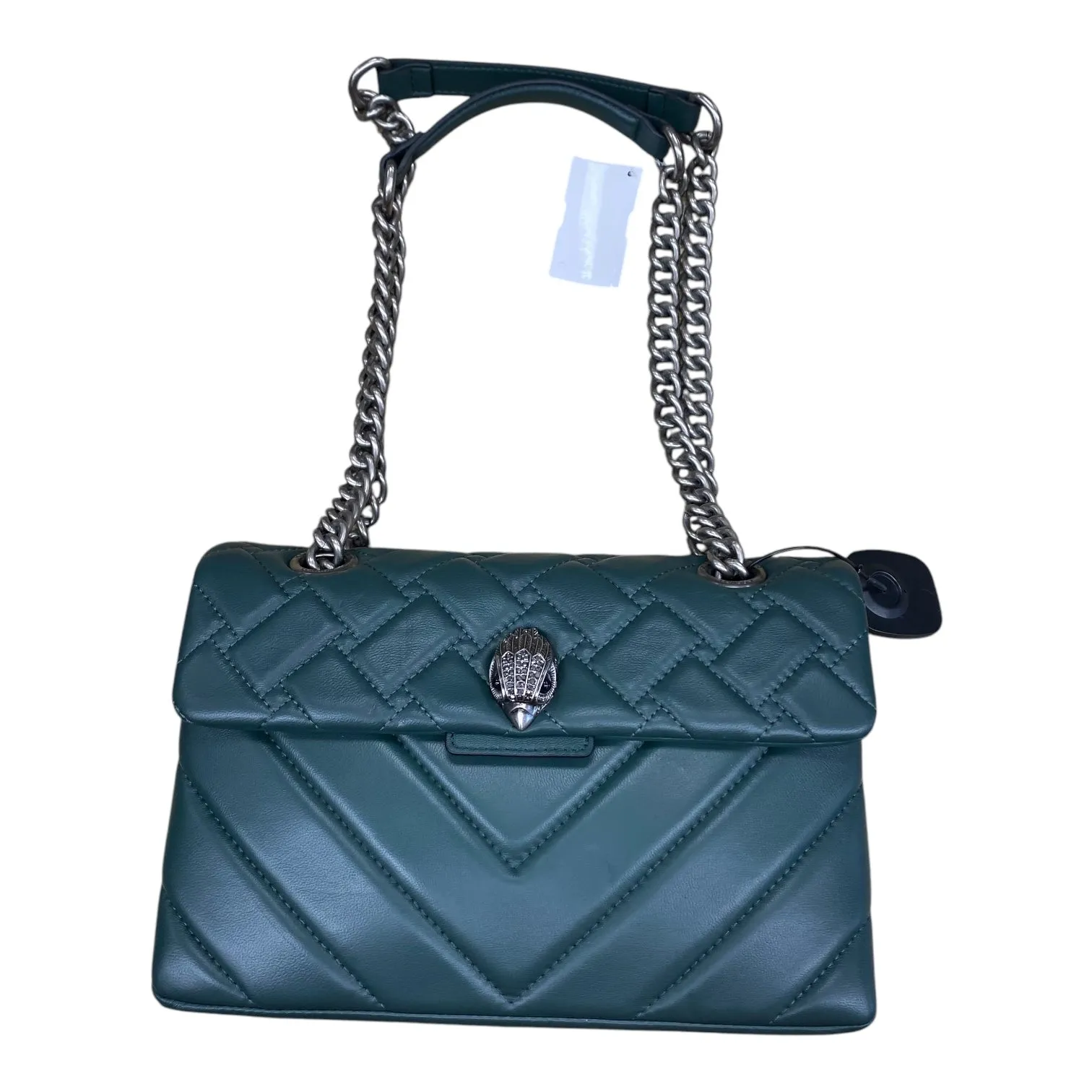 Handbag Designer By Kurt Geiger In Green, Size:Medium