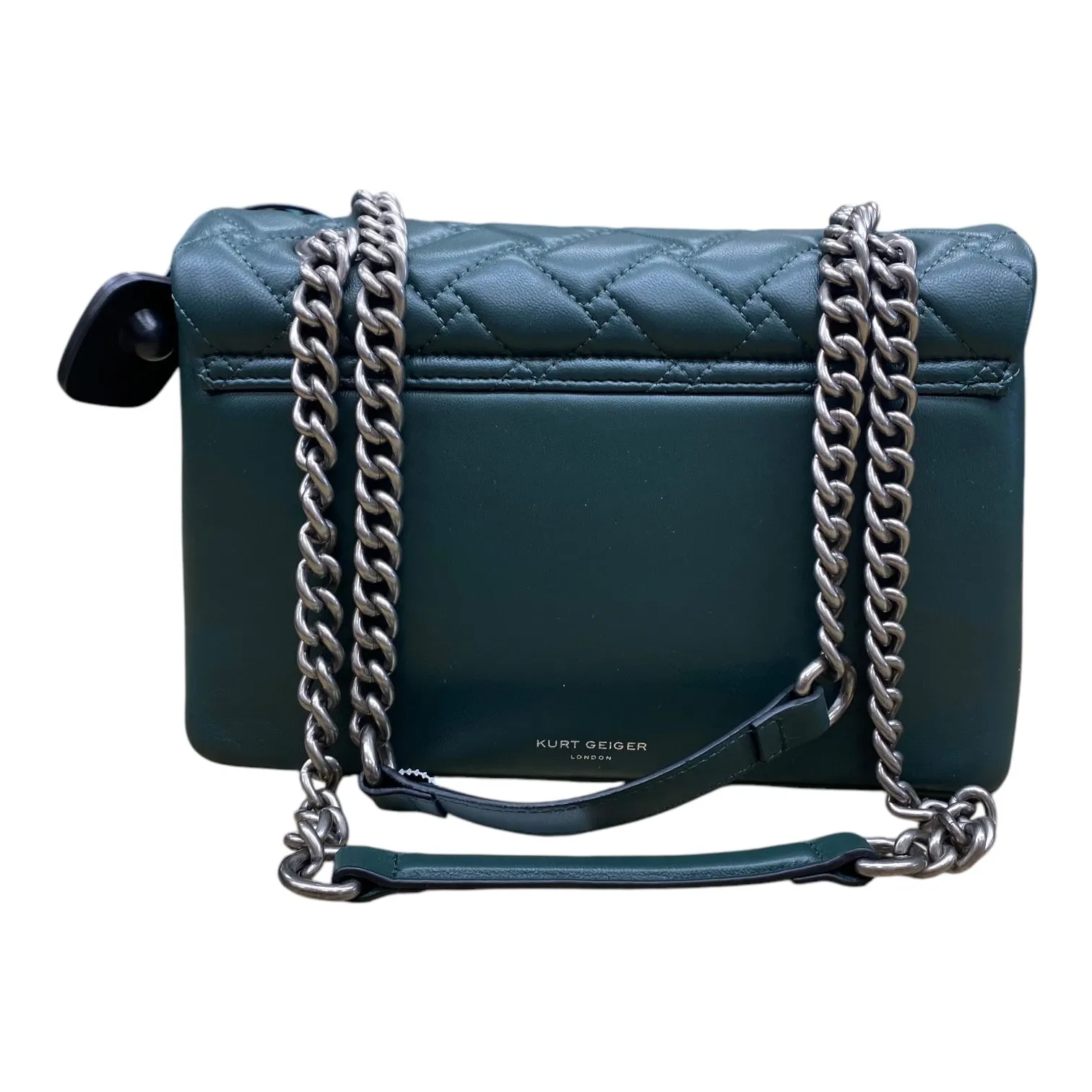 Handbag Designer By Kurt Geiger In Green, Size:Medium