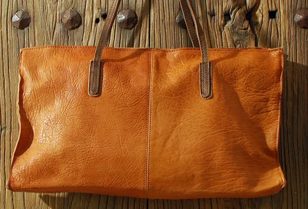 Handmade fashion pretty leather medium tote bag shoulder bag  handbag for women lady
