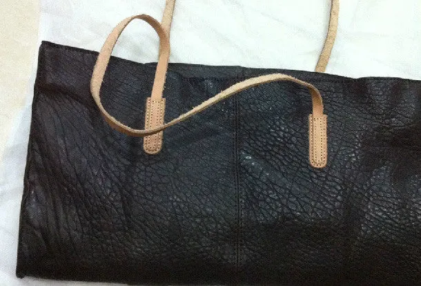 Handmade fashion pretty leather medium tote bag shoulder bag  handbag for women lady