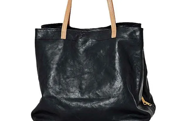 Handmade Genuine Leather Handbag Large Tote Bag Shopper Bag Shoulder Bag Purse For Women