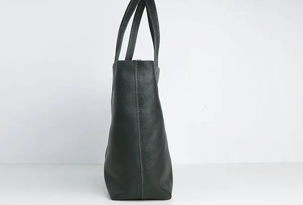Handmade Genuine Leather Handbag Tote Bag Shopper Bag Shoulder Bag Purse For Women