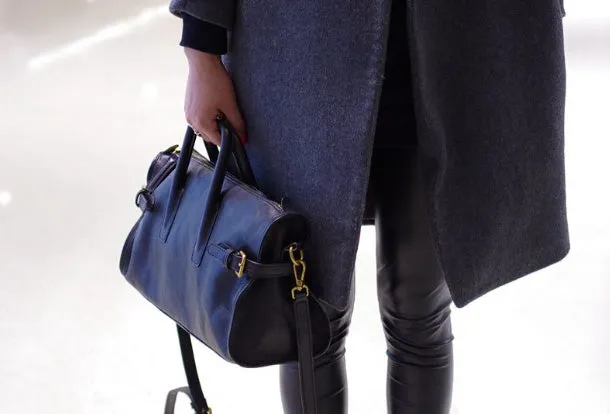 Handmade Genuine Leather Large Handbag Shopper Bag Crossbody Bag Shoulder Bag Purse For Women