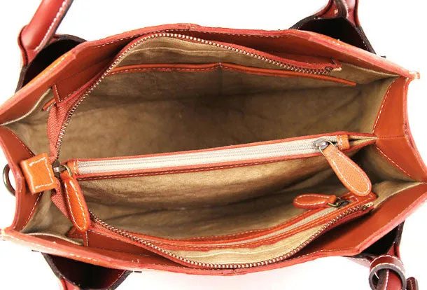 Handmade handbag purse leather crossbody bag purse shoulder bag for women