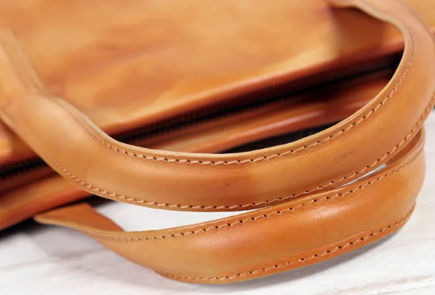 Handmade Leather handbag shoulder bag large tote for women leather shopper bag