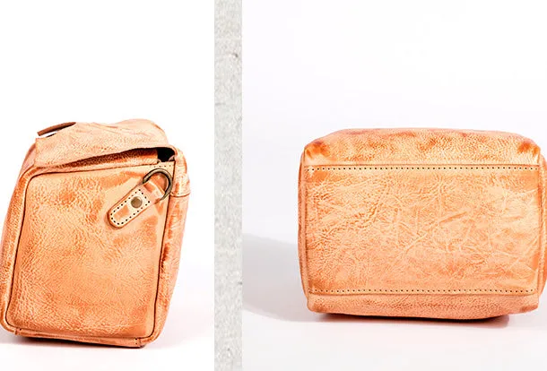 Handmade Leather Purse Cute Cube Bag Crossbody Bag Shoulder Bag Purse For Women