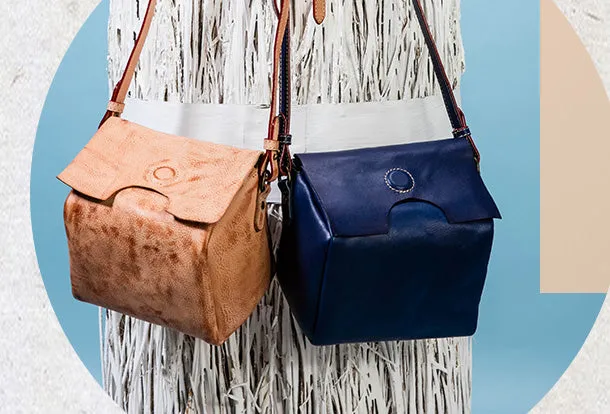 Handmade Leather Purse Cute Cube Bag Crossbody Bag Shoulder Bag Purse For Women