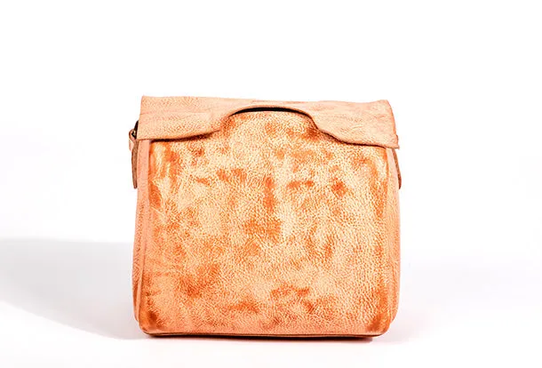 Handmade Leather Purse Cute Cube Bag Crossbody Bag Shoulder Bag Purse For Women
