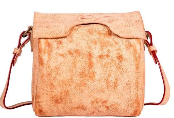 Handmade Leather Purse Cute Cube Bag Crossbody Bag Shoulder Bag Purse For Women