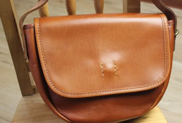 Handmade shoulder bag vintage rustic leather crossbody Shoulder Bag for women