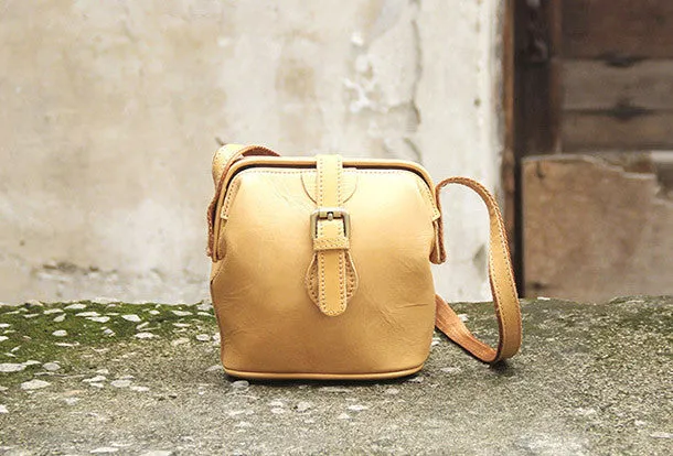 Handmade vintage small purse leather black bag brown shoulder bag crossbody for women