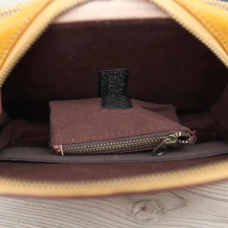 Handmade Women's Blue Leather Shoulder Clutch Purse Handbag Crossbody Bag Clutch Purse