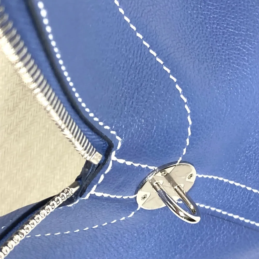 HERMES Handbag Calf leather blue Shoulder Bag Shoulder Bag Bolide Relax 45 unisex(Unisex) Used