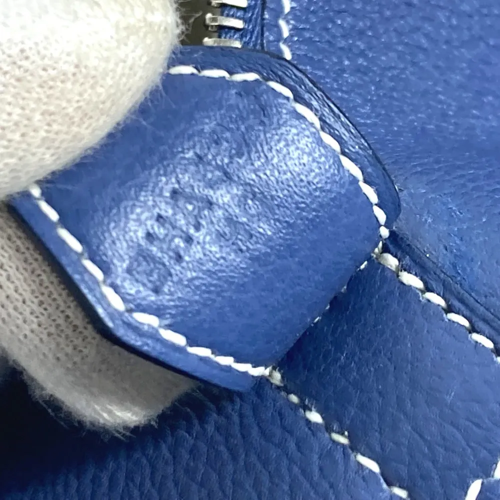 HERMES Handbag Calf leather blue Shoulder Bag Shoulder Bag Bolide Relax 45 unisex(Unisex) Used