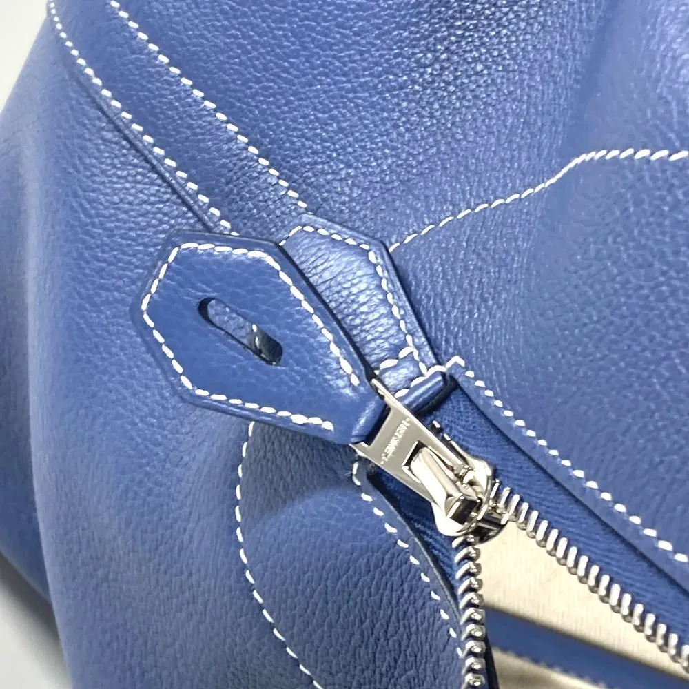HERMES Handbag Calf leather blue Shoulder Bag Shoulder Bag Bolide Relax 45 unisex(Unisex) Used