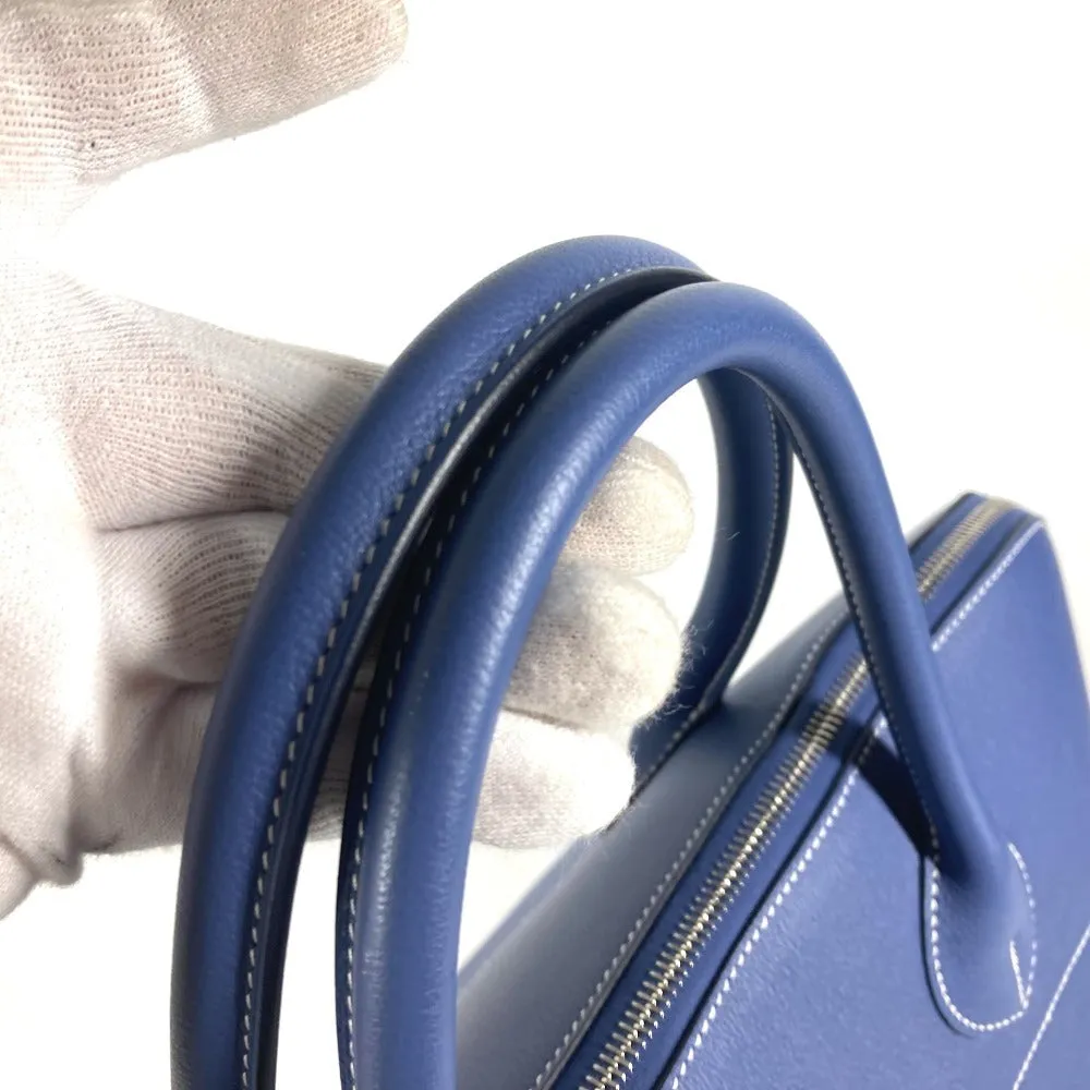 HERMES Handbag Calf leather blue Shoulder Bag Shoulder Bag Bolide Relax 45 unisex(Unisex) Used