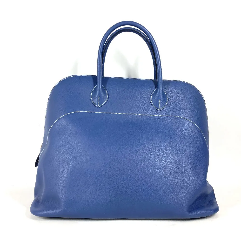 HERMES Handbag Calf leather blue Shoulder Bag Shoulder Bag Bolide Relax 45 unisex(Unisex) Used