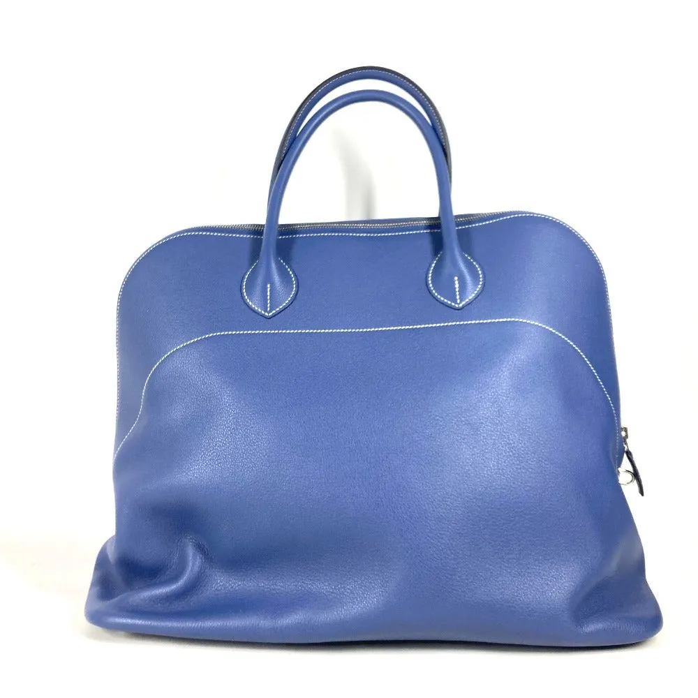 HERMES Handbag Calf leather blue Shoulder Bag Shoulder Bag Bolide Relax 45 unisex(Unisex) Used