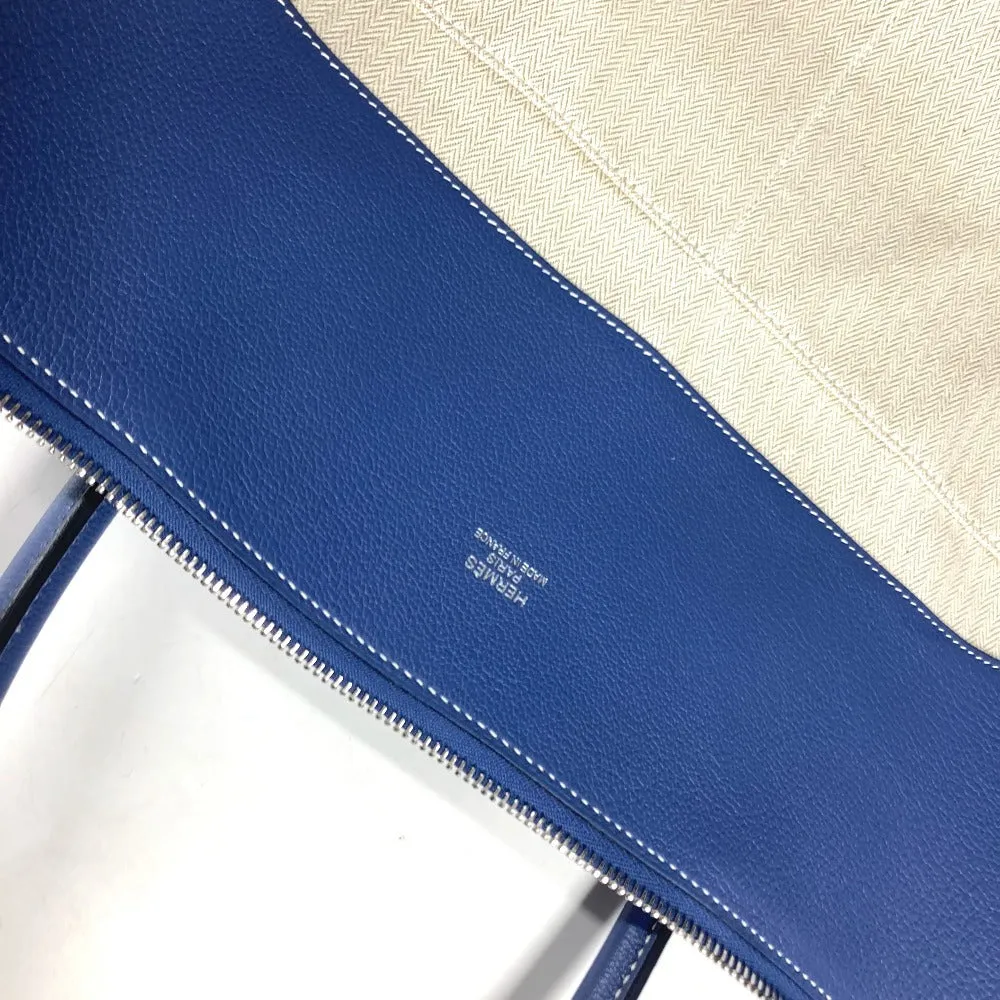 HERMES Handbag Calf leather blue Shoulder Bag Shoulder Bag Bolide Relax 45 unisex(Unisex) Used