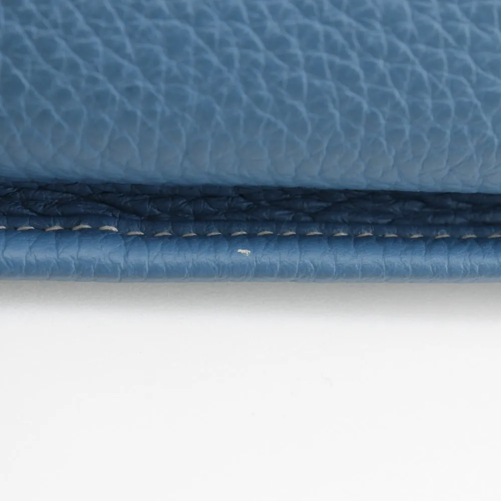 HERMES Shoulder Bag Taurillon Clemence light blue Evelyn 3PM Women Used