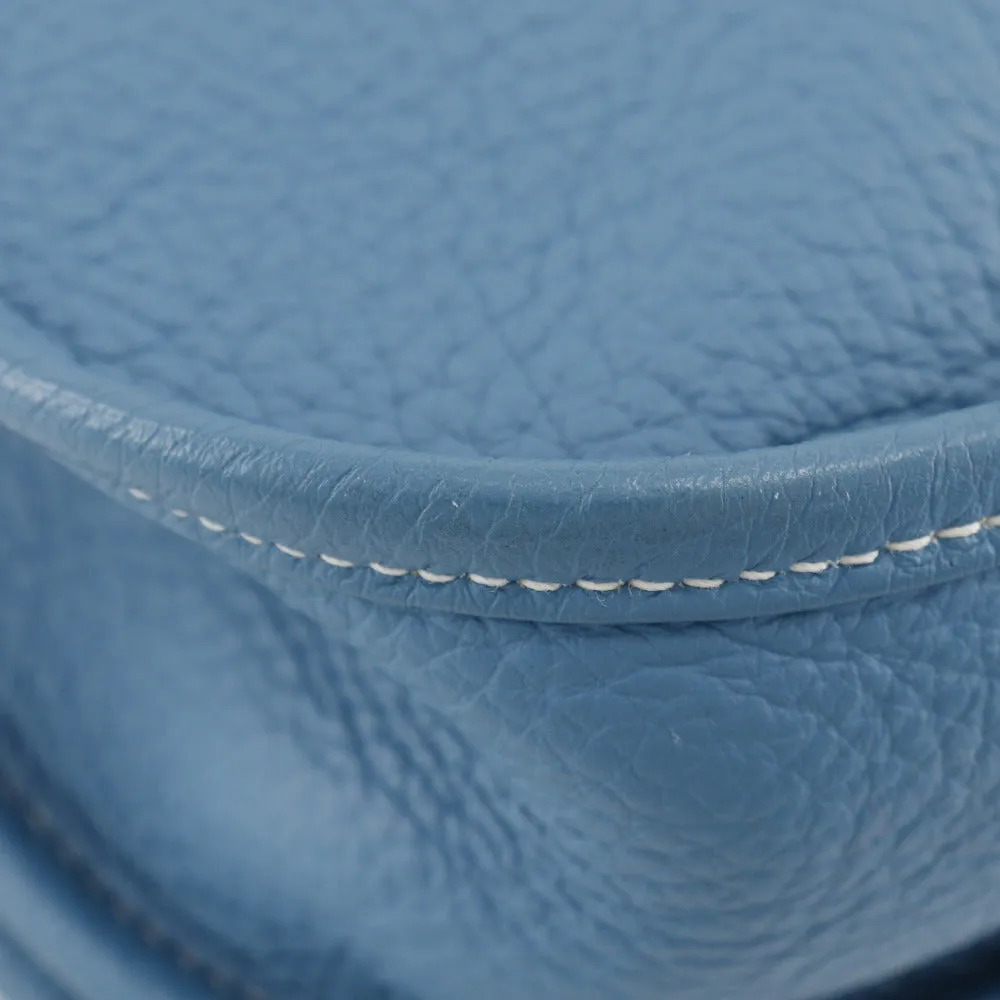 HERMES Shoulder Bag Taurillon Clemence light blue Evelyn 3PM Women Used